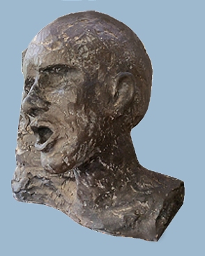 Bronze head.